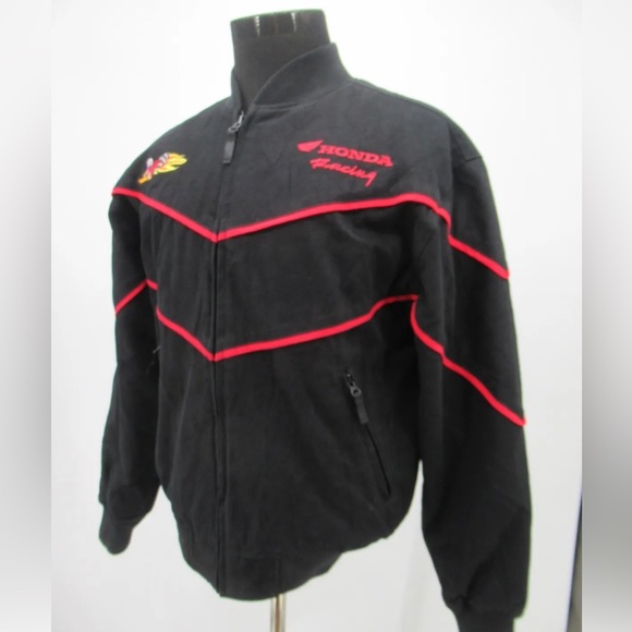 Vintage Honda Men's Racing Bomber Jacket - Picture 2 of 9